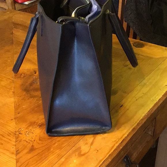 Iris & Ink Navy Blue Leather Purse - Picture 2 of 7